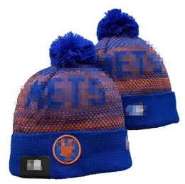 New York Beanie Mets Beanies North American Baseball Team Side Patch Winter Wool Sport Knit Hat Skull Caps a0
