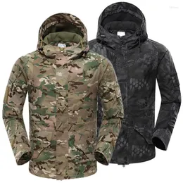 Men's Jackets G8 Tactical Winter Fleece Warm Waterproof Windbreaker Outdoor Army Camouflage Coat Hooded Sports Outerwear Male