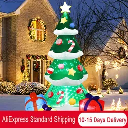 Party-Dekoration, Weihnachts-Schlauchboote, Außendekorationen, 2,1 m, aufblasbarer Weihnachtsbaum, integrierte LED-Leuchten, aufblasbare Weihnachtsdekorationen T230926
