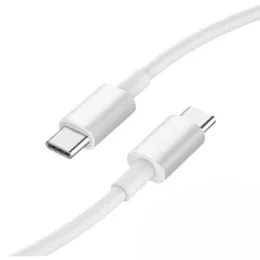 60W Type C to TypeC High Speed Charging Cable 1m 3ft White PD Cables 3A Quick Charge ZZ