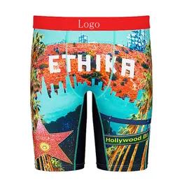 Ny designer 3xl Mens Shorts Lethikar Sports Underpants Tight Breattable Printed Underwear badkläder Boxers Border American Fashion Mandla Men's Shortsmuzh