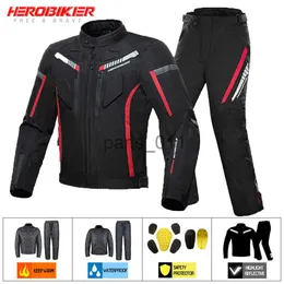 Inne odzież Wodoodporne kurtki motocyklowe Moto Kurtka Suit Suit Windproof Motorcross Riding Racing Motorbike Odzież z ochronnym sprzętem x0926