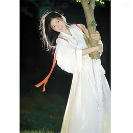 Ethnic Clothing Women's Japanese Kimono Coat Yukata Ladies Loose White Traditional Stage Costumes Casual For Girls