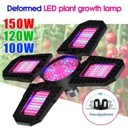 Crescer Luzes Dobrável Espectro Completo Crescer Lâmpada E26 / E27 Suporte de Lâmpada LED Luz Crescente para Sementes Hidropônicas Flor Vegetal Phyto Lâmpada YQ230926