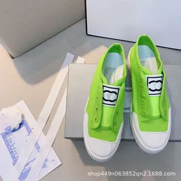 Shoes Xiaoxiangjia Lazy Canvas Shoes Spring/summer 2023 New Candy Contrast Color Series Small White Fashion Style Women's