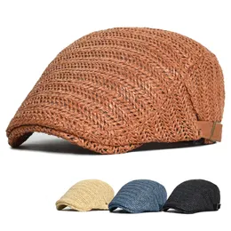 Berets Frühling Sommer Mesh sboy caps Atmungsaktive Casual Outdoor Casual Baskenmütze Flache Ivy Hüte Mode Solide Flache Kappen 230922