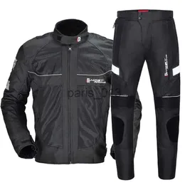 Men's Tracksuits GHOST RACING Summer Motorcycle Jacket Men Jaqueta Motociclista Motorbike Riding Jacket Protective Gear Motorcycle Clothing Suits x0926