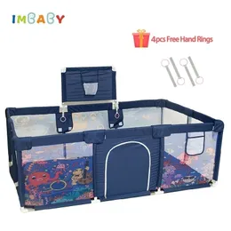 Bebê Rail Cartoon Padrão Playpen para Crianças Estilo Barreiras de Segurança Cerca Interior Anti Colisão Criança Playground Park Kid Presente 230925