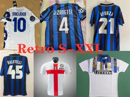 09 10 Milito J.Zanetti Retro Soccer jerseys 95 96 97 98 99 Djorkaeff Sneijder Classic MAGLIA 02 03 10 11 07 08 09 Zamorano InTErS Ibrahimovic Vintage football jersey