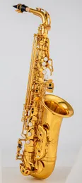 Made in Japan 380 Professional Alto Drop E Saxophone Gold Alto Saxophone with Band Mouth Piece Reed Aglet More Package mail 00