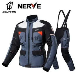 Others Apparel Rally suit motorcycle riding jacket CE Armored Waterproof All-Weather Warm 3 Layer Motocross Motorcycle Jacket + Pants x0926