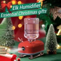 Humidifiers 2400mAh Elk Humidifier 2023 Christmas Gift USB Aromatherapy Humidifiers Diffusers Essential Oil Diffuser Home Car Air Purifier YQ230926