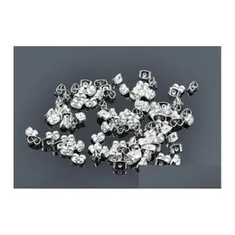 القرط الخلفي الذهب/Sier Metal Butterfly Ear Studs Spacrolls Post Jewelry نتائج الأذن 100pcs/50pair