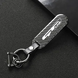 Keychains Keychain för Sonata Kia GT Line Elantra Sportage Stinger 2021 K5 GTLine Peugeot Carbon Fiber Car Logo Key Ring322M