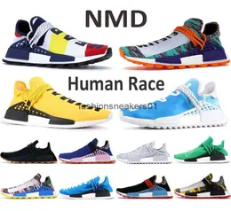NMD Human Race Botas Zapatos Breath Aunque Inspiration Pack Negro BBC Cotton Candy Nerd Azul Hu Pharrell Amarillo Solar Rojo PW Hombres Sh6869993
