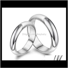 Drop dostawa 2021 Moda Ture 925 Pure Sterling Wedding Para Pierścienie Mężczyzna i Momen Luksusowe style Sier Ring Jewelry Model Nodot R255U