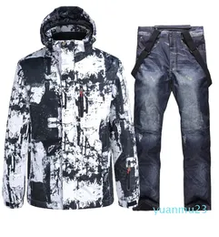 Sets for Men Ski Jacket and Bibs Pant Outdoor Clothing Winter Costume Wear