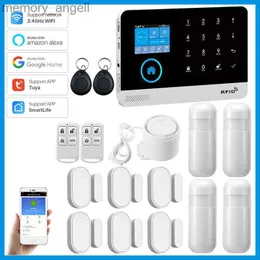 Alarm systems Alarm System Tuya App 2.4G Wifi Signal Connection Home Security Wireless Connection Protect Alarm System Live Alert App Reminder YQ230926