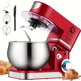 US Plug 1.45gal Grande Capacidade 600W Potência Doméstica Elétrica Vertical Stand Mixer Máquina de Cozinhar Máquina de Pão Batedor de Ovos Batedeira Automática de Massa Processador de Alimentos