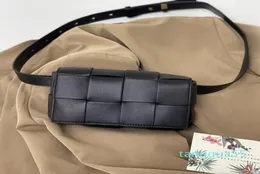 Fashion Belt Cassette Brand Designer Weave Leather Flap Bag Women Fashion Small Box Shoulder Bag Genuine Leather Chest Bags Ladies1795096