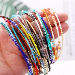 Beaded Strands Pinksee Creative Retro Ethnic Style Colorful Seed Beads Bracelet For Women Girls Delicate Fashion Friendship Jewel261y