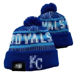 Kansas City Beanie Royals Beanies North American Baseball Team Side Patch Winter Wool Sport Knit Hat Skull Caps A1