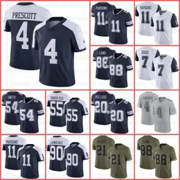 Micah Parsons 88 Ceedee Lamb Football Jersey Trevon Diggs Dak Prescott Tony Pollard Emmitt Smith Demarcus Lawrence