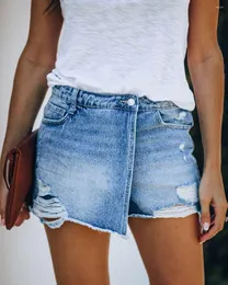 Women's Shorts Summer Fashion Casual Personality Denim Ladies Jeans Clothing
