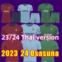 23 24 Osasuna Soccer Jersey Home David Garcia Chimy Avila Camiseta R.Torres Budimir 2023 Torres Moncayola Manu Sanchez Home Away 3rd Football Shirt Men Kids Kit