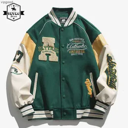 Herrenjacken, amerikanischer Retro-Buchstaben-gestickter Frühlingsmantel, Y2K-Trend, Baseballuniform, Paar, lässig, Straße, lockere Varsity-Jacke 230808