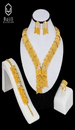 Baus Bridal Gift Nigerian Wedding African Beads Jewelry Set Whole Fashion Woman Etiopia Dubai Gold Color Jewelry Set Design 26522132