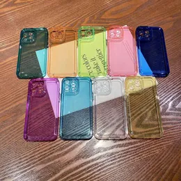 Colorful Soft TPU Cases For Iphone 15 14 Pro Max 14 Plus 13 12 11 X XS XR 8 7 Plus Silicone Fashion Clear Transparent Mobile Cell Phone Cover Back Skin