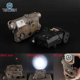 Wadsn uhp versiyon airsoft la-5c peq 15 kırmızı nokta lazer görüş el feneri ir lazer peq la5 softair av tabancası 20mm 22559 için ışık