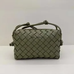 Cassette de couleur de boucle carrée BVBAG Épaule Designer Sac de bonbons Classique Petits sacs Caméra Veneeta Lady Mini 2023 Cross Nouveau cuir tissé RTZF