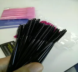 Makyaj fırçası kirpik satışı 100pcsset kirpik fırçası maskara makyaj aracı tek kullanımlık göz kirpik fırçaları bütün8065576