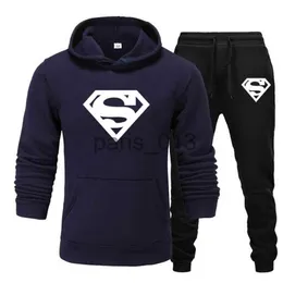 Herrspåriga Spring Winter 2st Set Tracksuit Men Hooded Sweatshirt+Pants Pullover Hoodie Sportwear Suit Ropa Hombre Casual Men Running Set X0926 X0927