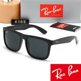 Men rao baa solglasögon klassiska varumärke retro solglasögon band lyxiga designer glasögon ray metall ram designers solglasögon förbjuder kvinna aj 4169 med lådinser svart
