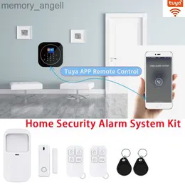 Alarm Sistemleri Ev Güvenlik Koruma Kiti DIY Akıllı Ev Sistemi Anti-hırsız Alarm Tuya Wifi GSM Uzaktan Kumanda Hareket Dedektörü Kapı Sensörü YQ230926