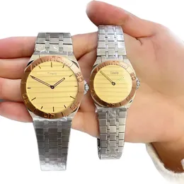 Wristwatches Men Women Couple Watch Quartz Battery Wristwatch Stainless Steel montre de luxe Designer Watches Fashion 38MM 30MM 25H Diamond Watch