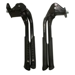 Fahrradvorbauten LitePro Dual Center Kickstand für 20 28 Zoll Road Mountainbike Fußstütze Aluminiumlegierung Einstellbare Parkständerhalterung 230925