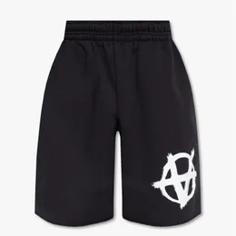 Shorts masculinos 2023 VETEMENTS Terry com cordão estampado anti-guerra High Street Sports 230925