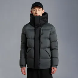 Mens Down Parkas Black Warrior Winter Jacket Letter Brodery Solid Color Fluffy White Goose Fallow Coat Send Dustproakt Bag 230925