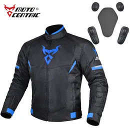 Herrjackor Motocentric Summer Jacket Motorcykeljacka Män andas Motorcyklist Body Armor Clothes Cycling Protection Motocross Jacket 230925