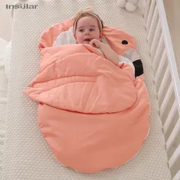 Sleeping Bags Baby Stroller Bag born Thicken Envelope Cotton Swaddle Footmuff Kids Sleepsack Infant Sacks 230925