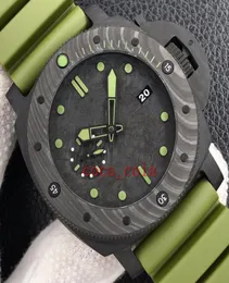 TOPQuality Men039s Watches 47mm Submersible 961 00961 961 00961 Carbon Fiber Sapphire Mechanical Automatic Mens Watch Wristwatc9331044