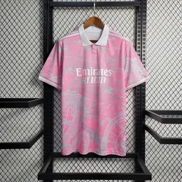 Hot Sale 2023/2024 R MA-DRID Kinesisk Dragon Pink Football Shirt Soccer Size S-XXL Thailand Kvalitet