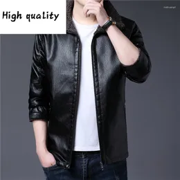 Men's Fur 2023 Men Qiu Dong Han Edition Easy Leisure Coat Jacket With Velvet Of Cultivate Morality Handsome Big Yards