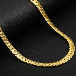 Mens Necklaces gold color Stainless Steel Long chains Necklace 2021 color Choker Gifts for Men Accessories jewelry on the neck284M
