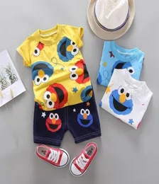 Summer Boys Girls Clothes Kids cartoon Clothing Infant Suit Toddler T-Shirt Pants set Baby Casual Tracksuit 0-4 years 2011268513534