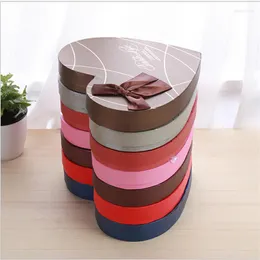 Present Wrap Heart Shape 28 21 4cm Packaging Paper Box For Event Party Wedding Candy Chocolate Bakery Baky Bak Cake DIY Soap Packing